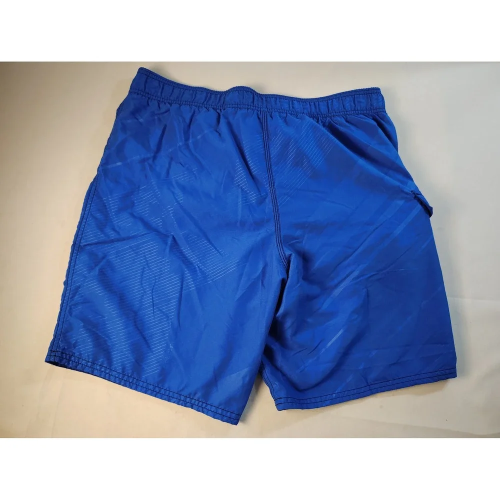 Vintage Gotcha Surf Board Shorts Blue Striped Cargo Pocket Mesh Lined Men's Sz M